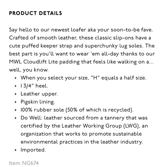 Madewell The Bradley Lugsole Loafer in Black Leather Size 6.5 Platform $158 - Picture 9 of 11
